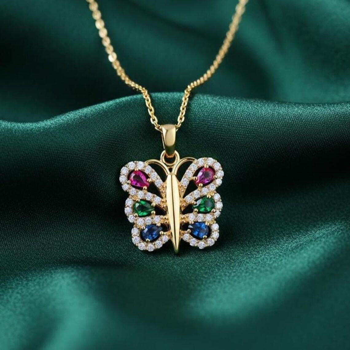 Butterfly Pendant Necklace