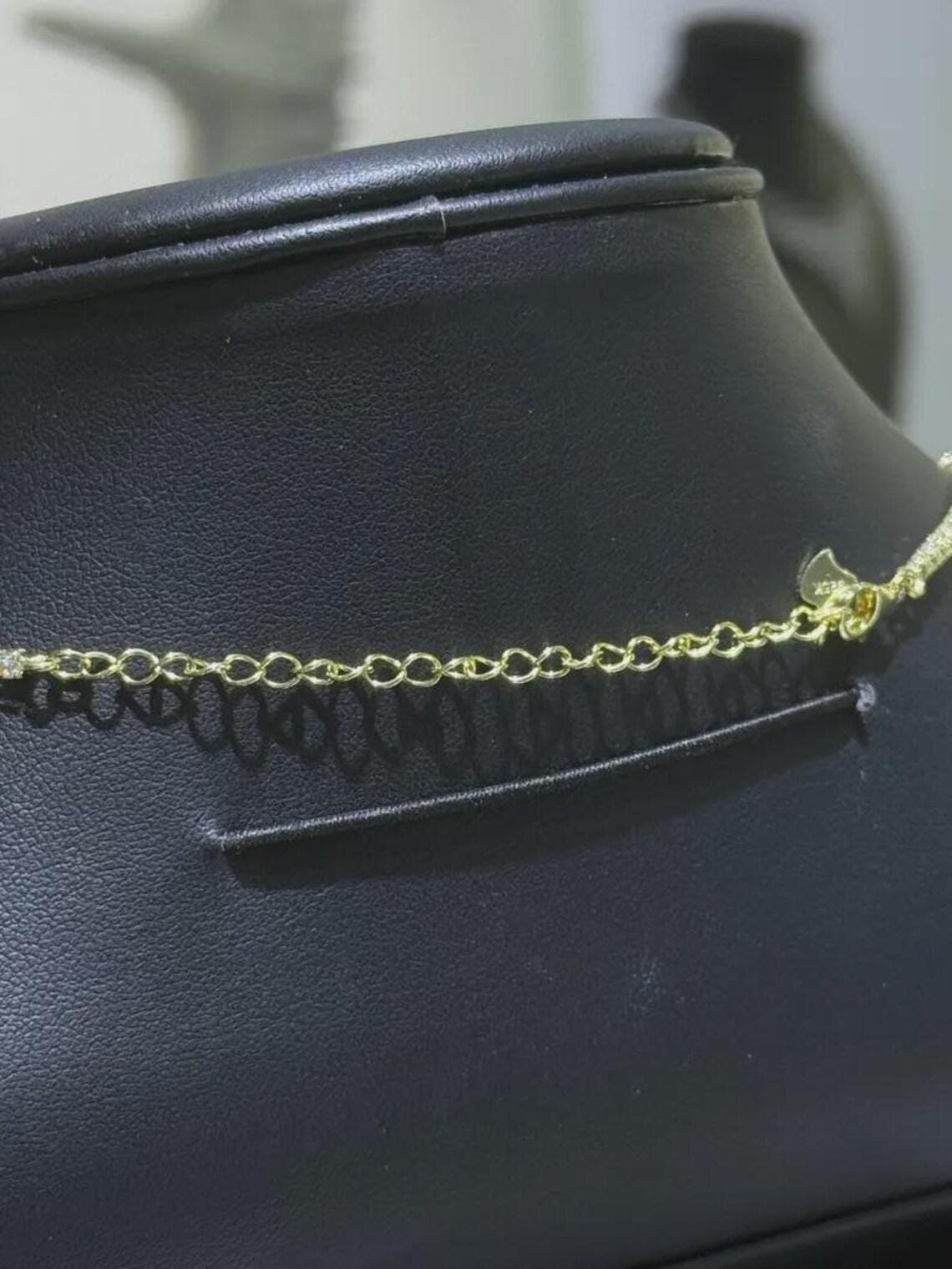 Heart Tennis Necklace — View 7