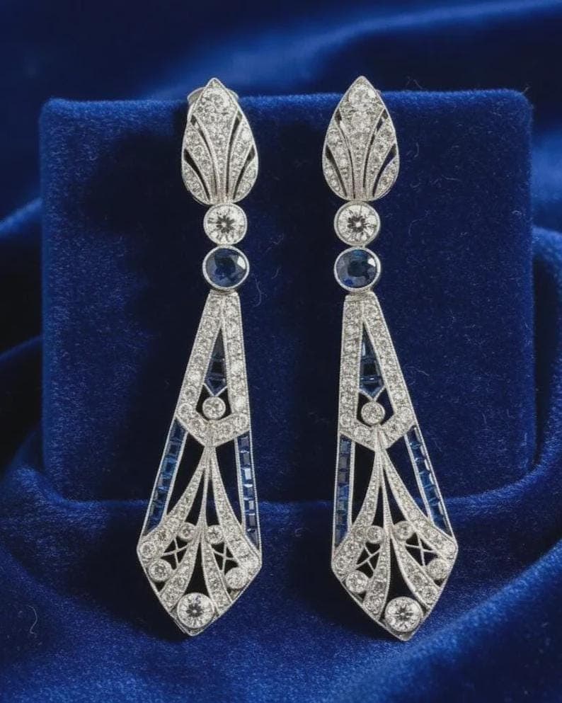 Art Deco Dangle Earrings