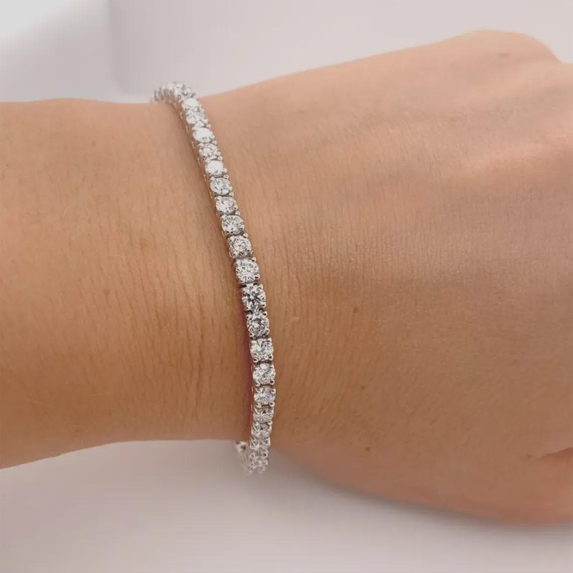 4MM Moissanite Tennis Bracelet — View 3